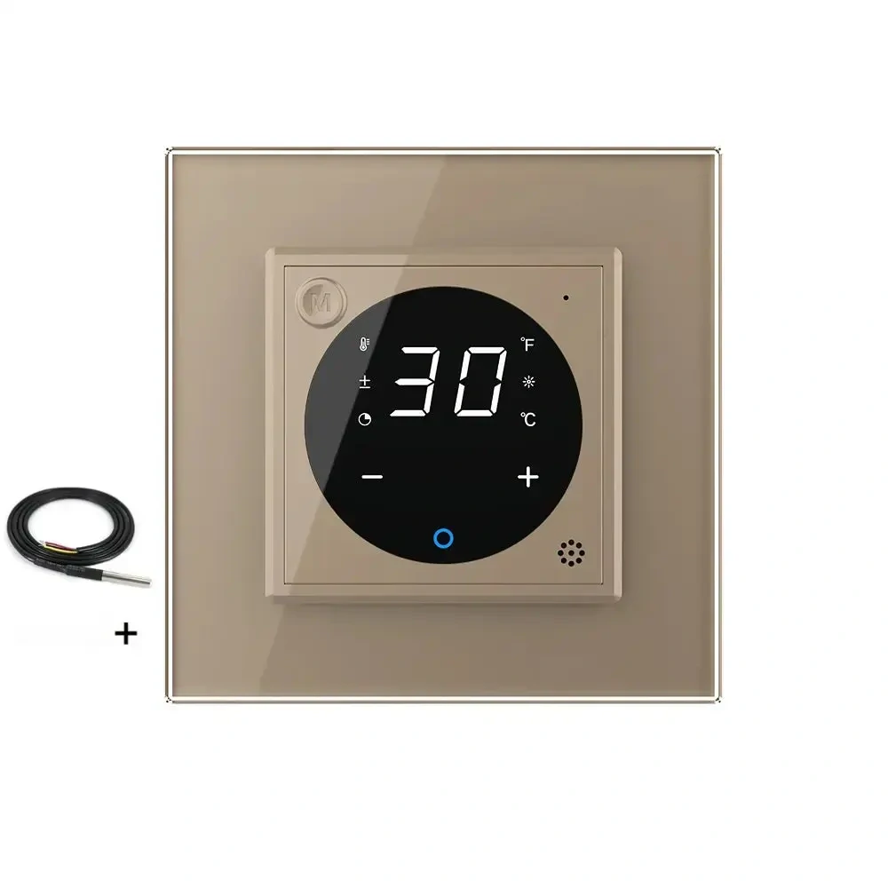 LIVOLO VL-C701TMSECS-13 digitálny termostat - zlatý + EC so sondou