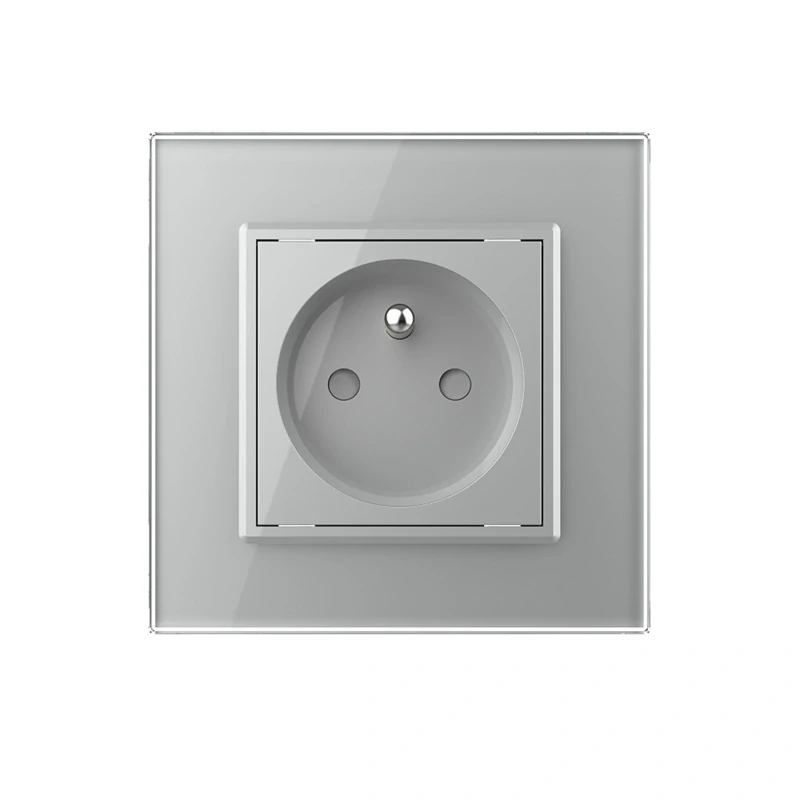 LIVOLO VL-C7C1FR-15 Elektrická zásuvka FR - strieborná