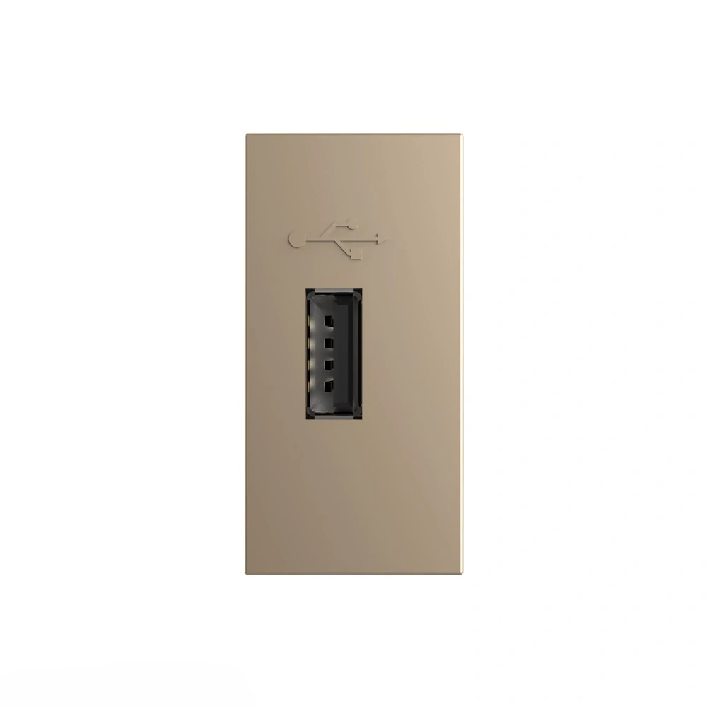 LIVOLO VL-C791U-13 USB nabíjací polmodul - zlatý