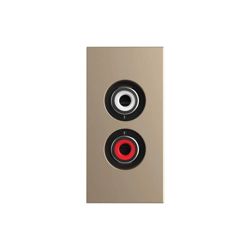 LIVOLO VL-C7-1AD-13 AUDIO konektor - zlatý polmodul