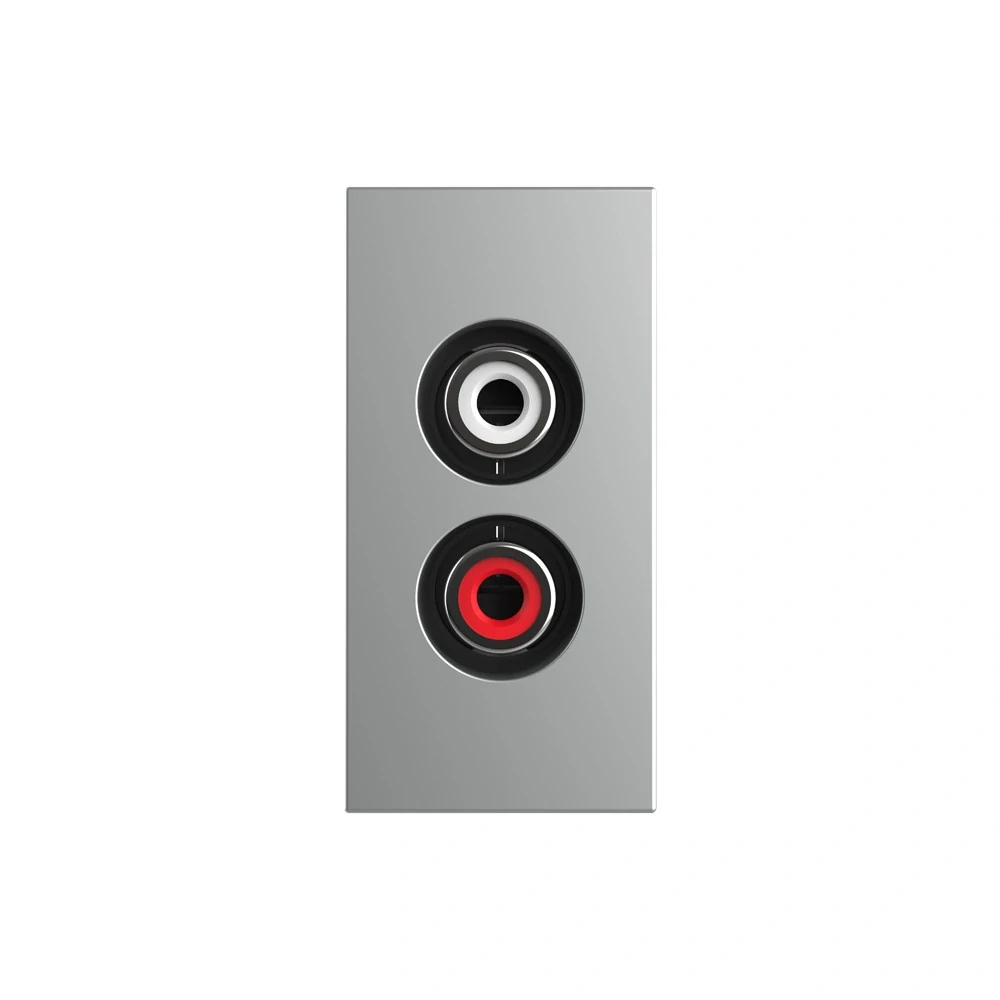 LIVOLO VL-C7-1AD-15 AUDIO konektor - strieborný polmodul