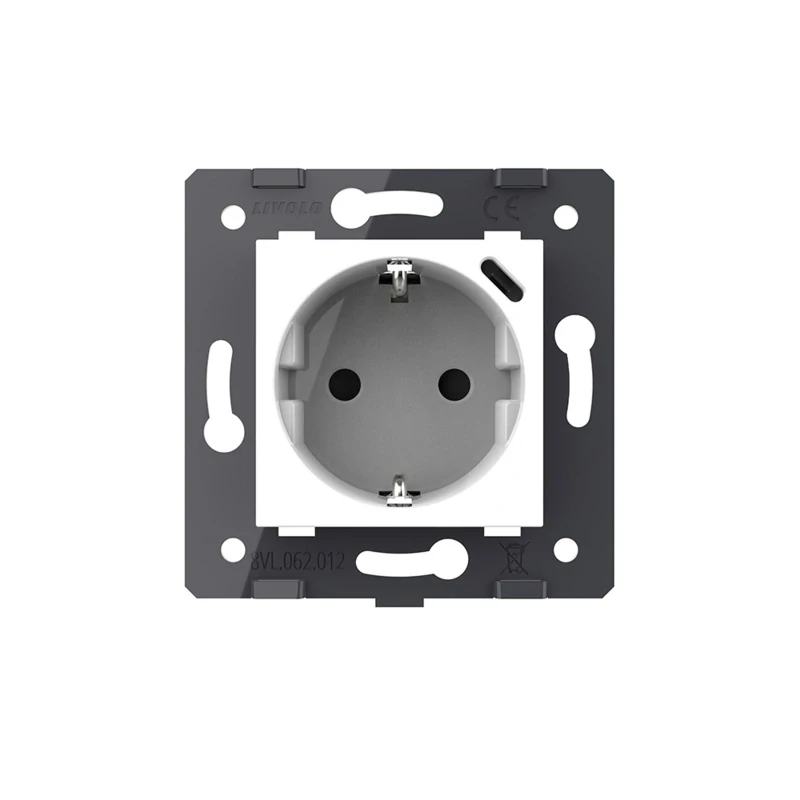 LIVOLO VL-C7-C1EUC-11 zásuvka SCHUKO + USB-C - biely modul