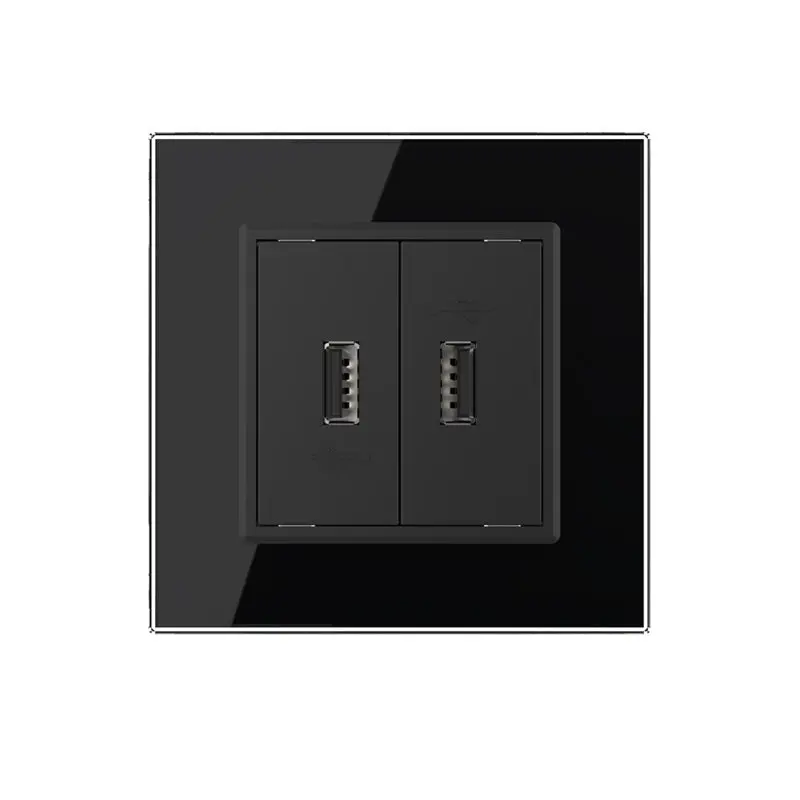 LIVOLO VL-C791U2-12 USB 2x nabíjací polmodul - čierny