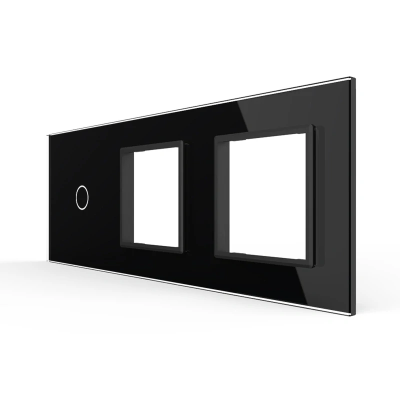 LIVOLO VL-C7-C1/SR/SR-12 trojitý rámik - čierny
