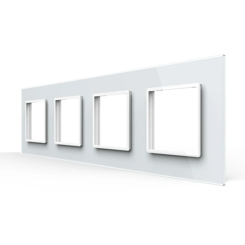 LIVOLO VL-C7-SR/SR/SR/SR-11 štvornásobný rámik - biely