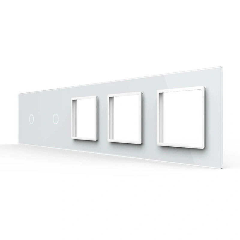 LIVOLO VL-C7-C1/C1/SR/SR/SR-11 päťnásobný rámik - biely