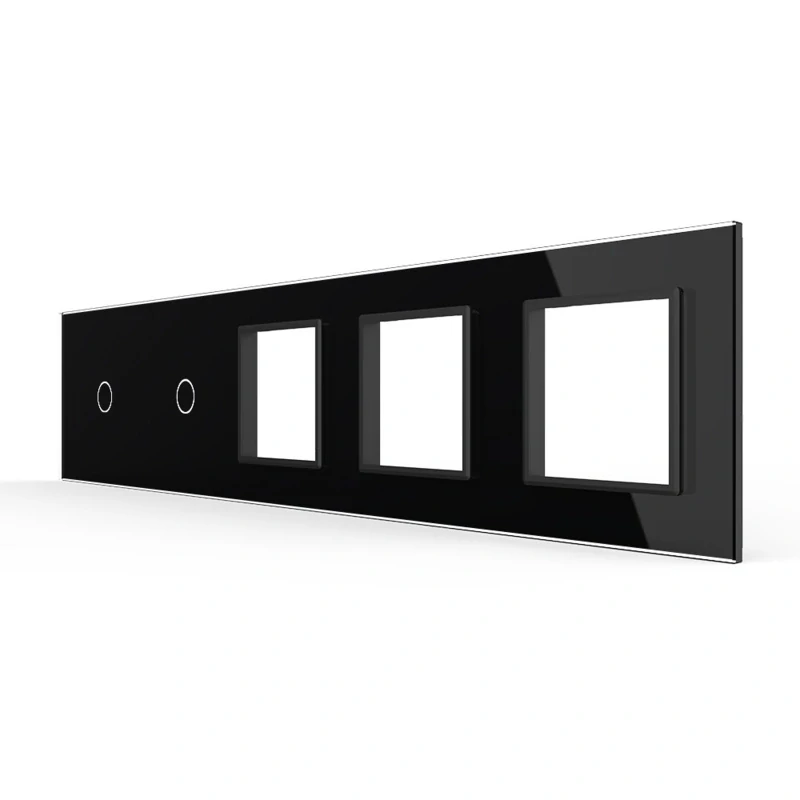 LIVOLO VL-C7-C1/C1/SR/SR/SR-12 päťnásobný rámik - čierny