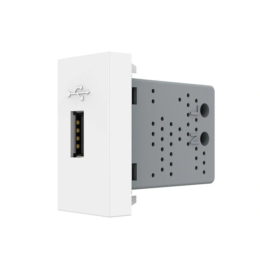 LIVOLO VL-C791U-11 USB nabíjací polmodul - biely