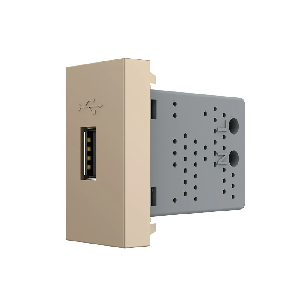 LIVOLO VL-C791U-13 USB nabíjací polmodul - zlatý