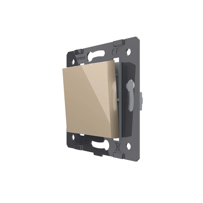 LIVOLO VL-C7-K1H-13 modul mechanického tlačidla č.1/0 - zlatý