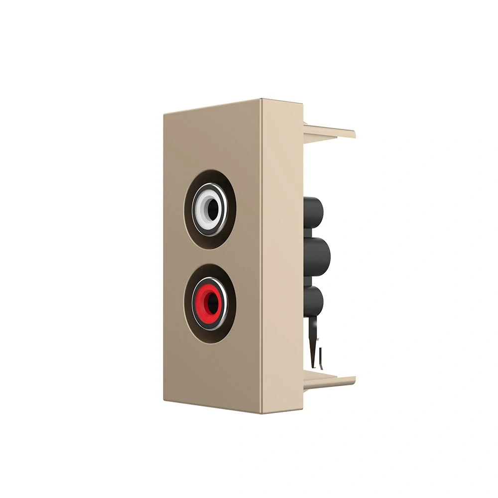 LIVOLO VL-C7-1AD-13 AUDIO konektor - zlatý polmodul