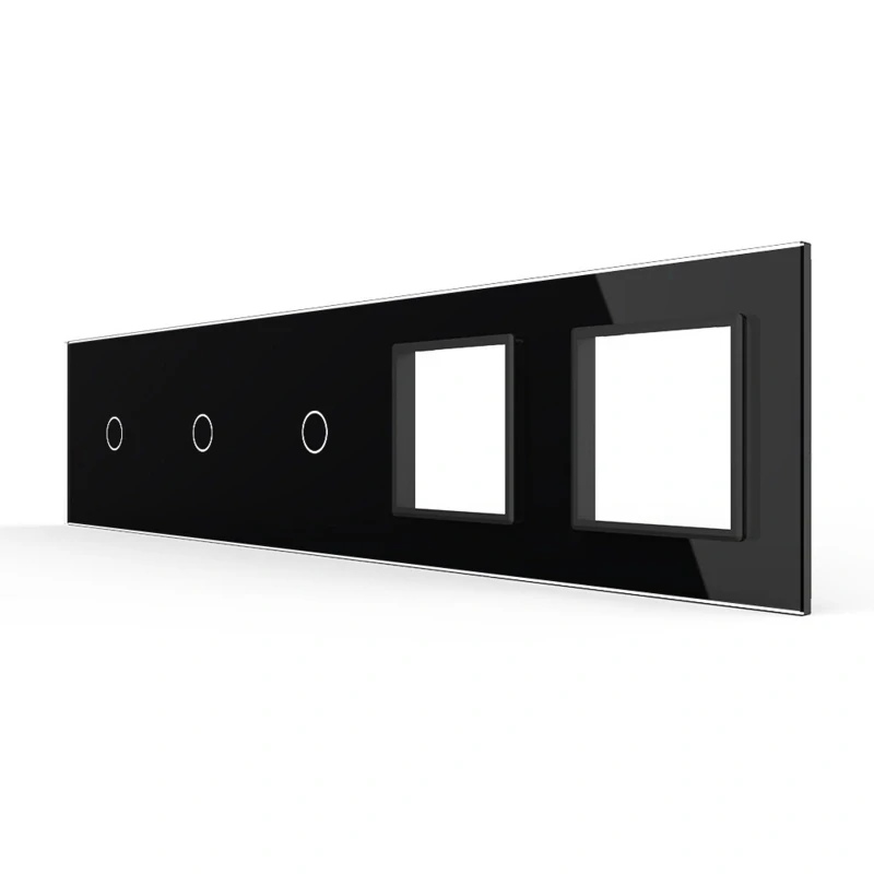 LIVOLO VL-C7-C1/C1/C1/SR/SR-12 päťnásobný rámik - čierny