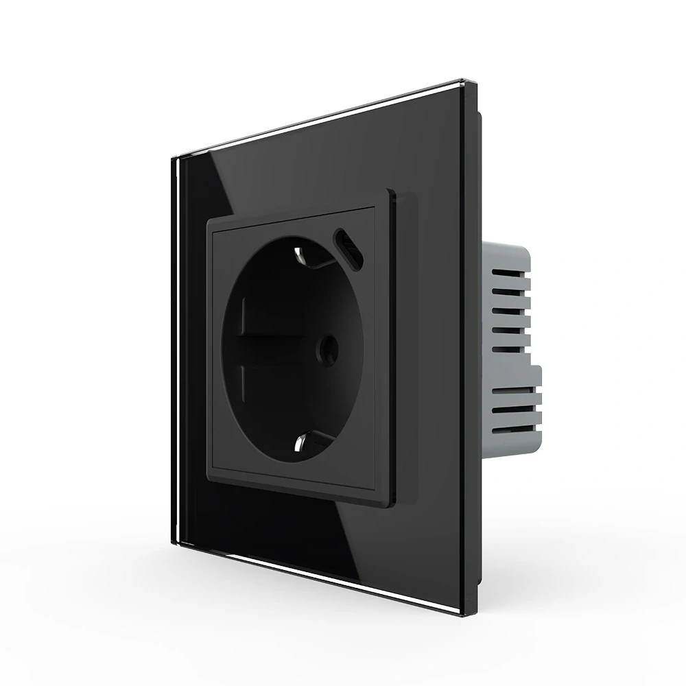 LIVOLO VL-C7C1EUC-12 zásuvka SCHUKO + USB-C - čierna