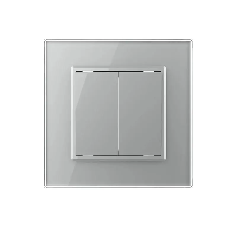 LIVOLO VL-C7K2H-15 mechanické tlačidlo č.2/0 - strieborné