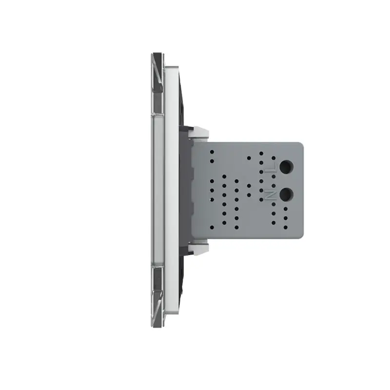 LIVOLO VL-C791U2-15 USB 2x nabíjací polmodul - strieborný