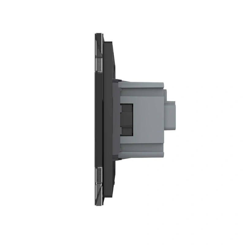 LIVOLO VL-C7C1FR-12 Elektrická zásuvka FR - čierna