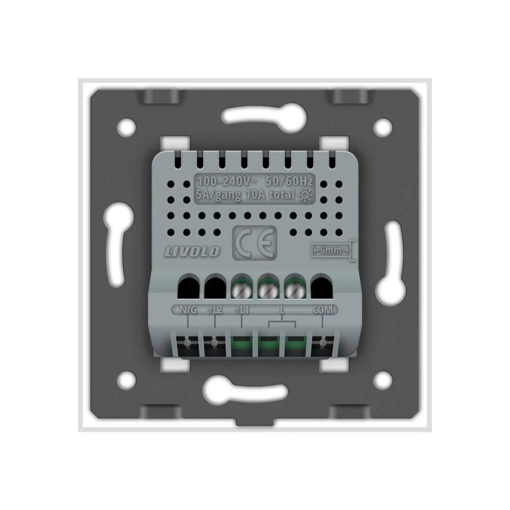 LIVOLO VL-C701R-11 Dotykový vypínač č.1 s RF - biely