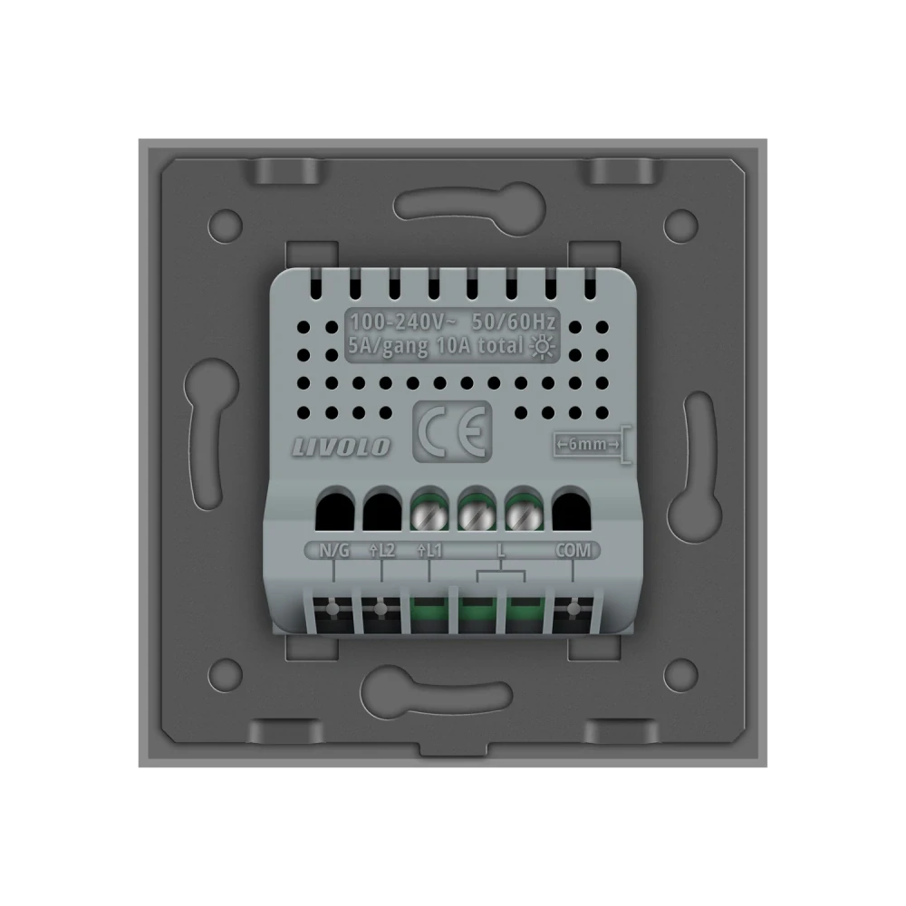 LIVOLO VL-C701R-15 Dotykový vypínač č.1 s RF - strieborný