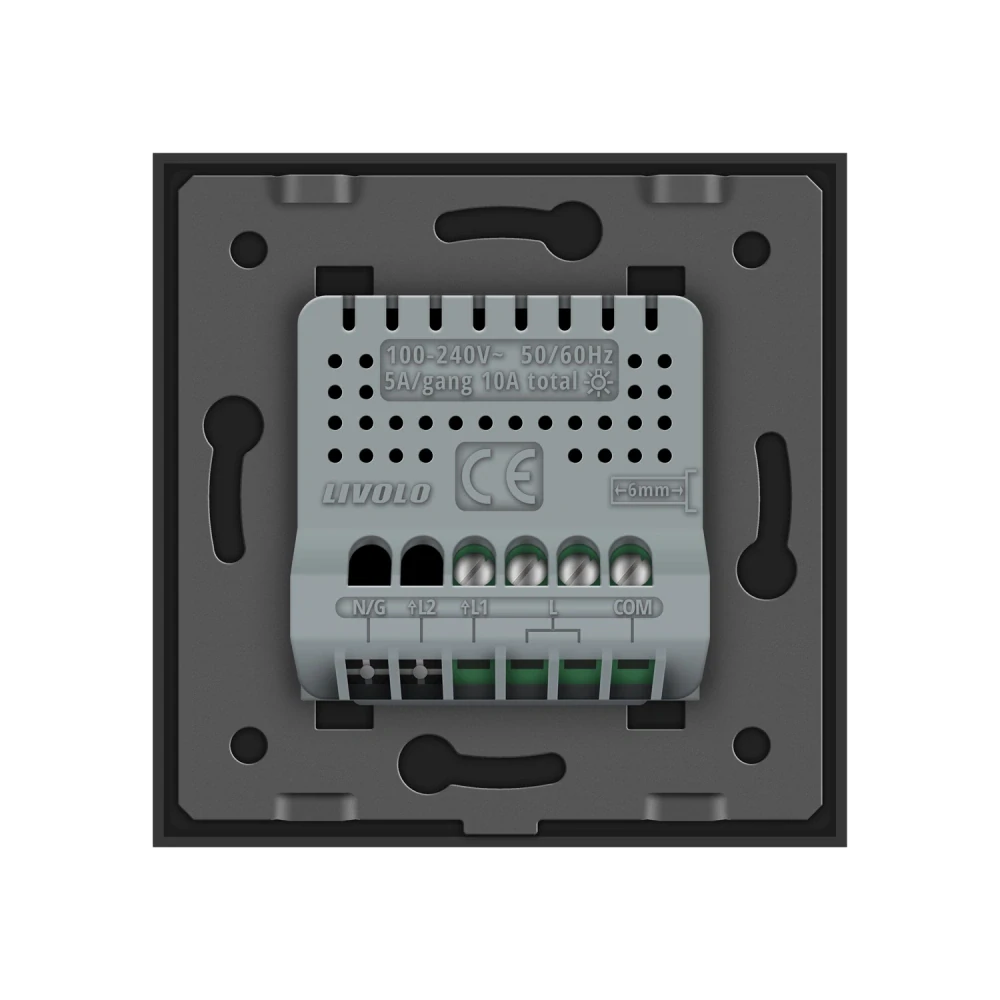 LIVOLO VL-C701S-12 Dotykový vypínač č.6 – čierny