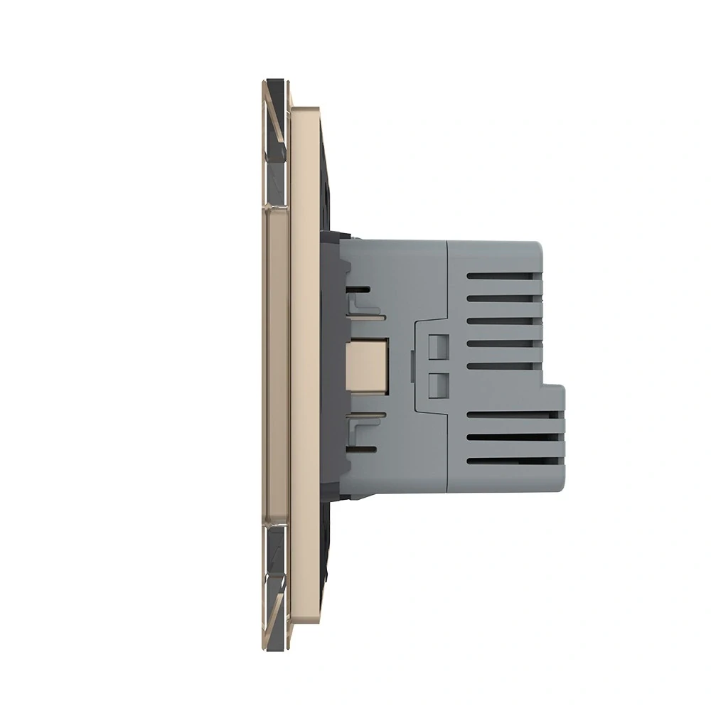 LIVOLO VL-C7C1EUC-13 zásuvka SCHUKO + USB-C - zlatá