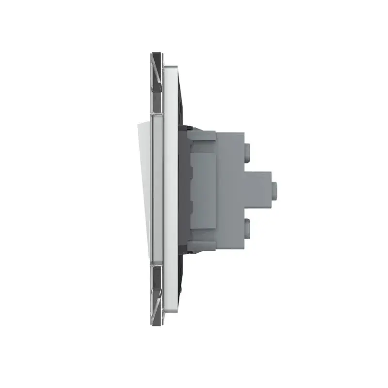 LIVOLO VL-C7K2H-15 mechanické tlačidlo č.2/0 - strieborné