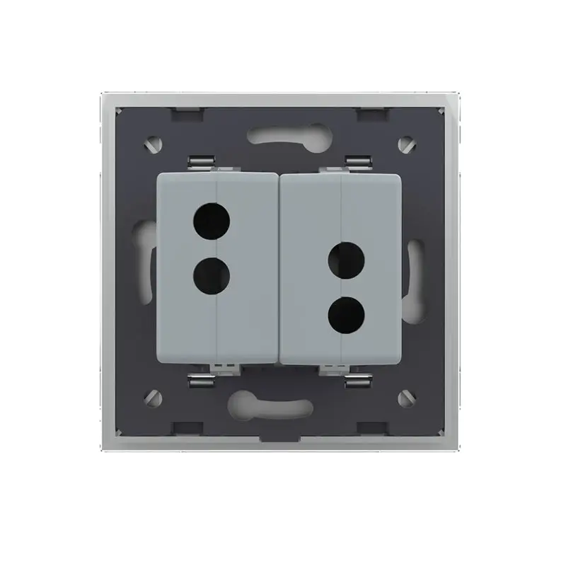 LIVOLO VL-C791U2-15 USB 2x nabíjací polmodul - strieborný