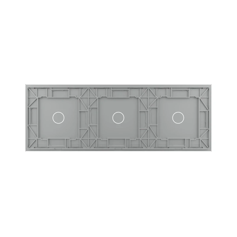 LIVOLO VL-C7-C1/C1/C1-15 trojitý rámik - strieborný