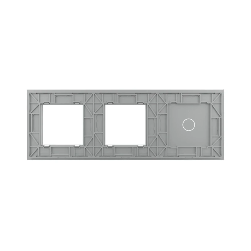 LIVOLO VL-C7-C1/SR/SR-15 trojitý rámik - strieborný