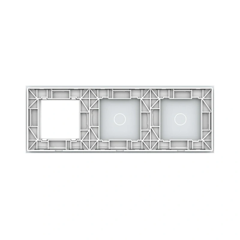 LIVOLO VL-C7-C1/C1/SR-11 trojitý rámik - biely