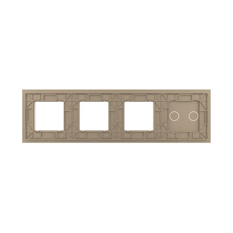 LIVOLO VL-C7-C2/SR/SR/SR-13 štvornásobný rámik - zlatý