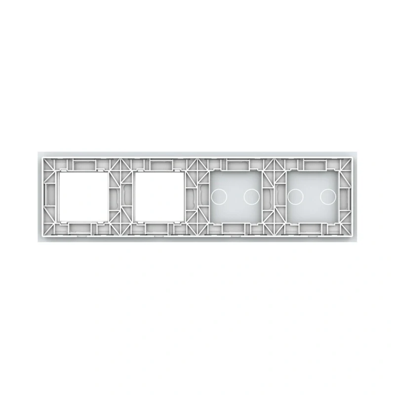 LIVOLO VL-C7-C2/C2/SR/SR-11 štvornásobný rámik - biely