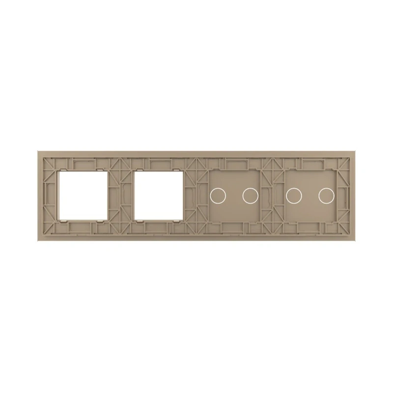 LIVOLO VL-C7-C2/C2/SR/SR-13 štvornásobný rámik - zlatý
