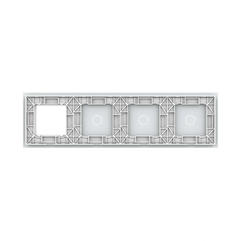 LIVOLO VL-C7-C1/C1/C1/SR-11 štvornásobný rámik - biely
