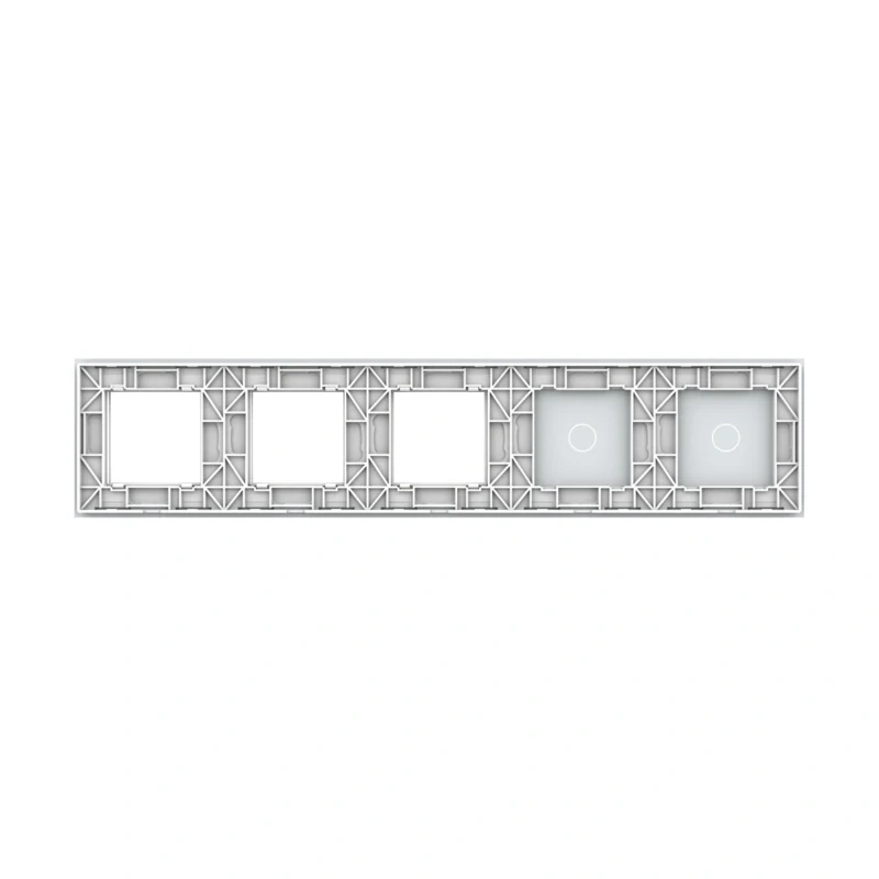 LIVOLO VL-C7-C1/C1/SR/SR/SR-11 päťnásobný rámik - biely