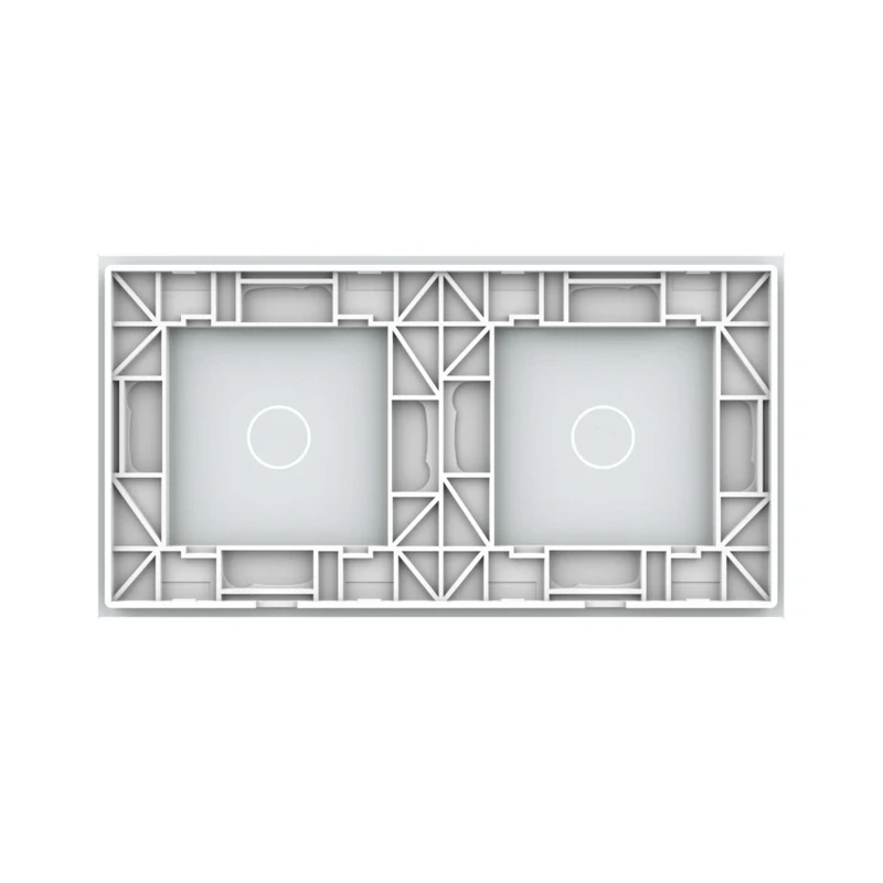 LIVOLO VL-C7-C1/C1-11 dvojitý rámik - biely