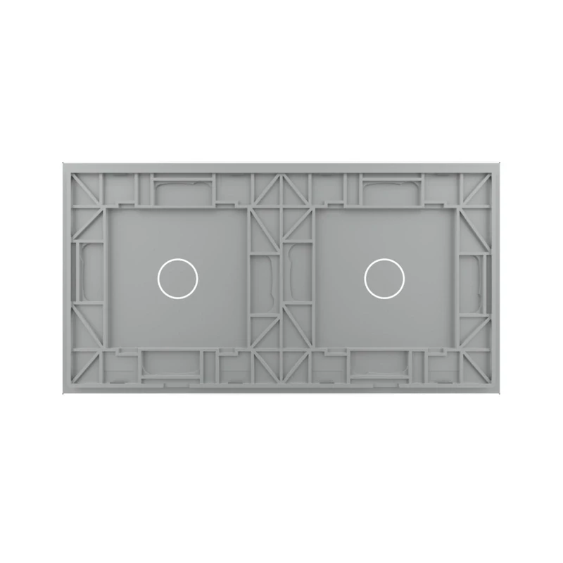 LIVOLO VL-C7-C1/C1-15 dvojitý rámik - strieborný
