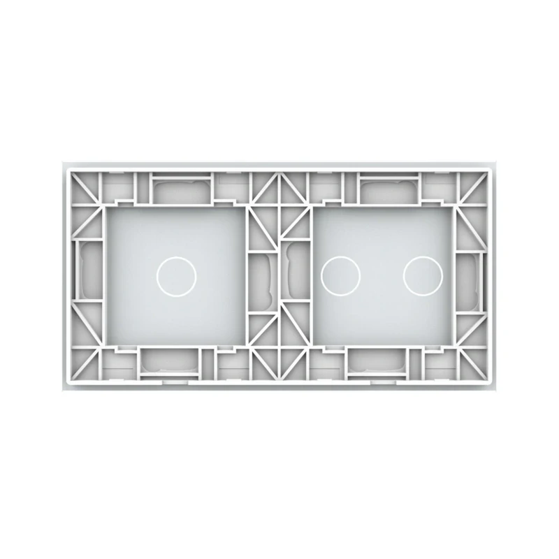 LIVOLO VL-C7-C1/C2-11 dvojitý rámik - biely