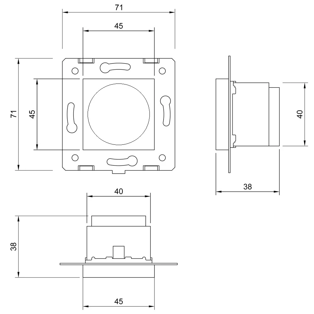 LIVOLO VL-C701TMS-EC-11 digitálny termostat - biely modul s podlahovou sondou + EC