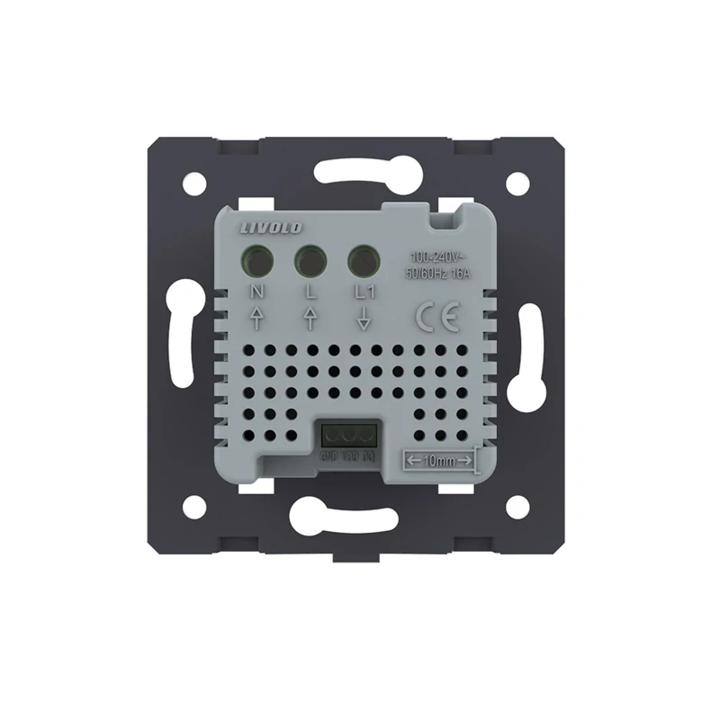 LIVOLO VL-C701TMS-EC-12 digitálny termostat - čierny modul s podlahovou sondou + EC