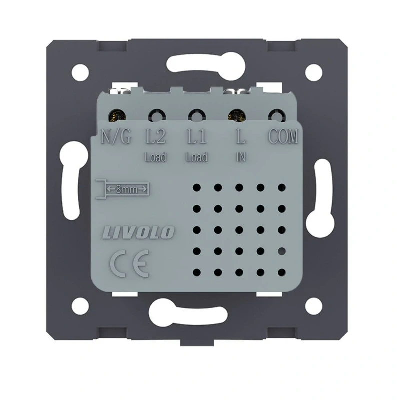 LIVOLO VL-C7-USBAC-11 USB A+C nabíjací modul - biely