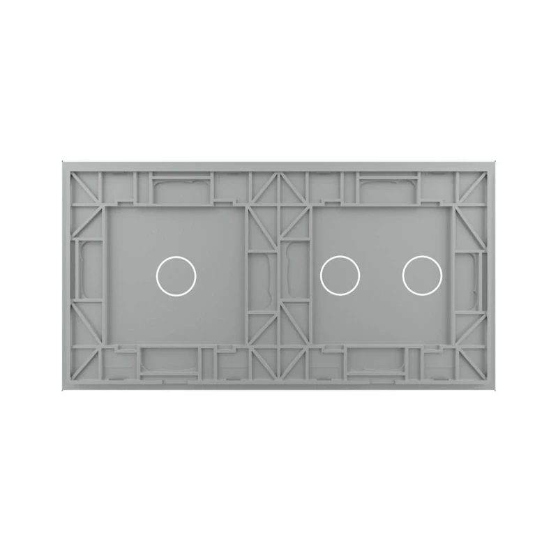 LIVOLO VL-C7-C1/C2-15 dvojitý rámik - strieborný