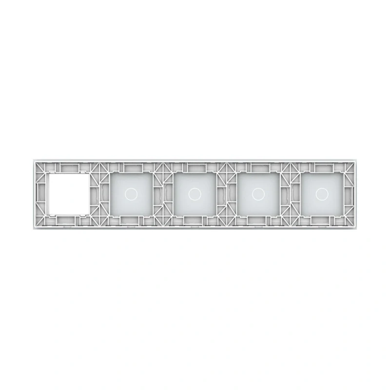 LIVOLO VL-C7-C1/C1/C1/C1/SR-11 päťnásobný rámik - biely