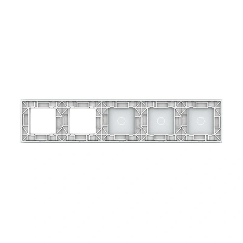 LIVOLO VL-C7-C1/C1/C1/SF/SR-11 päťnásobný rámik - biely