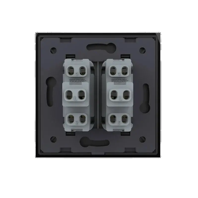 LIVOLO VL-C7K2H-12 mechanické tlačidlo č.2/0 - čierne