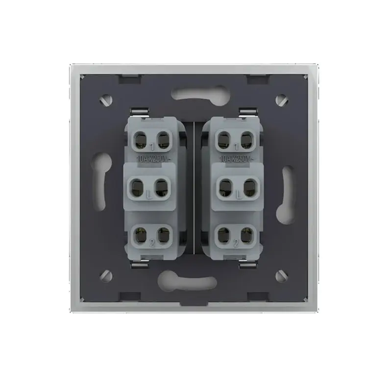 LIVOLO VL-C7K2H-15 mechanické tlačidlo č.2/0 - strieborné