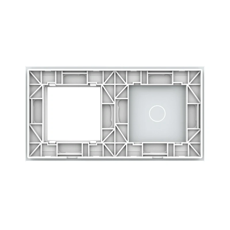 LIVOLO VL-C7-C1/SR-11 dvojitý rámik - biely
