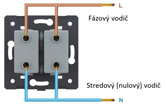 LIVOLO VL-C791U2-15 USB 2x nabíjací polmodul - strieborný
