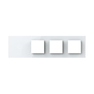LIVOLO VL-C7-C1/SR/SR/SR-11 štvornásobný rámik - biely