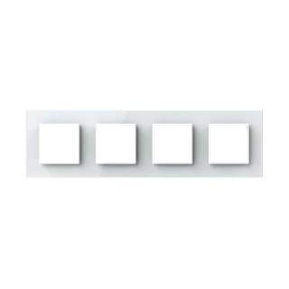 LIVOLO VL-C7-SR/SR/SR/SR-11 štvornásobný rámik - biely