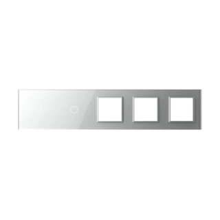 LIVOLO VL-C7-C1/C1/SR/SR/SR-15 päťnásobný rámik - strieborný